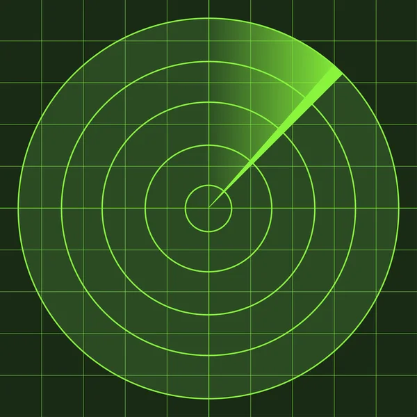 Radar scherm — Stockvector