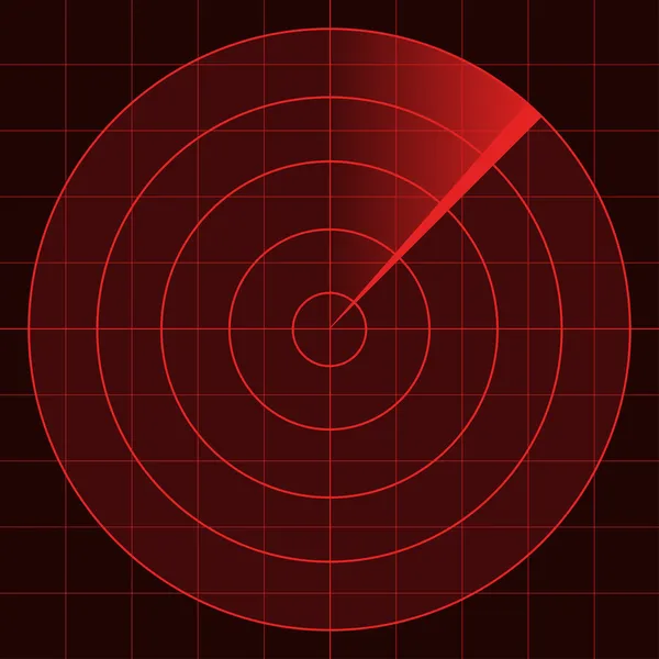 Obrazovka radaru — Stockový vektor