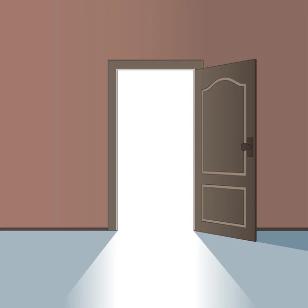 Öppnade dörren — Stock vektor