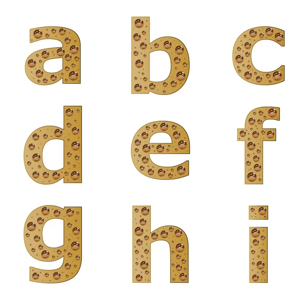 Alphabet bulle - partie 1 — Image vectorielle