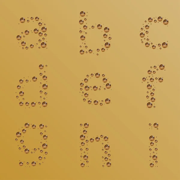 泡沫字母-第 1 部分 — 图库矢量图片