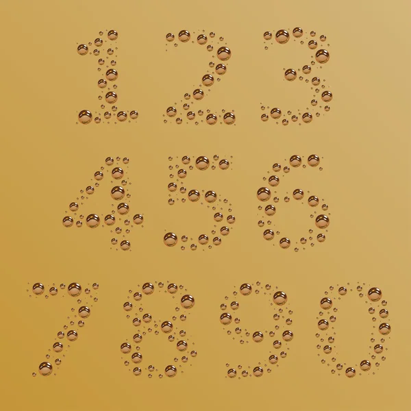 Chiffres à bulles — Image vectorielle