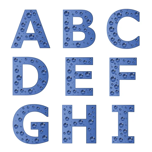 Bubble alphabet - part 1 — Stock Vector