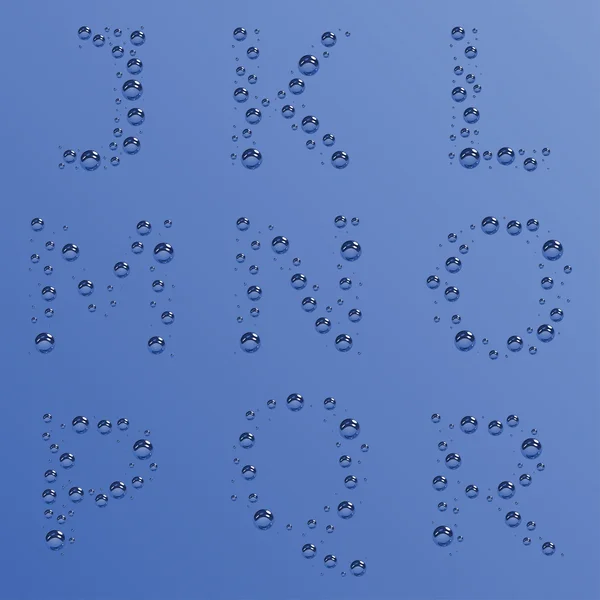バブルのアルファベット - パート 2 — ストックベクタ