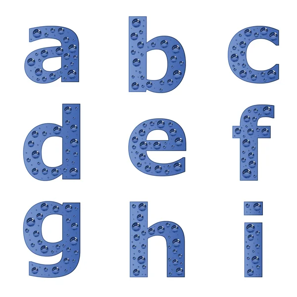 Alfabeto de burbujas - parte 1 — Archivo Imágenes Vectoriales