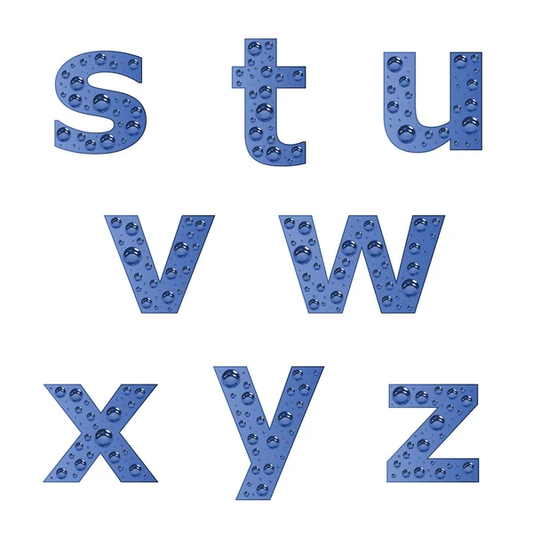 Bubbla alfabetet - del 3 — Stock vektor