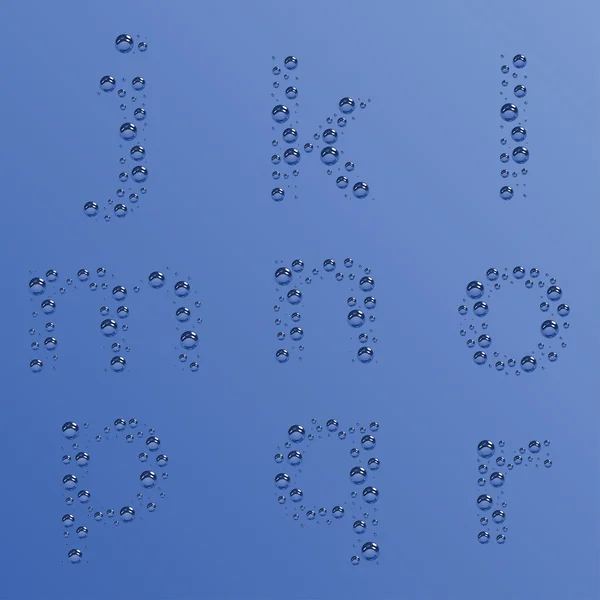 Alfabeto burbuja - parte 2 — Vector de stock