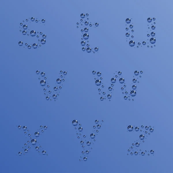 Bubbla alfabetet - del 3 — Stock vektor