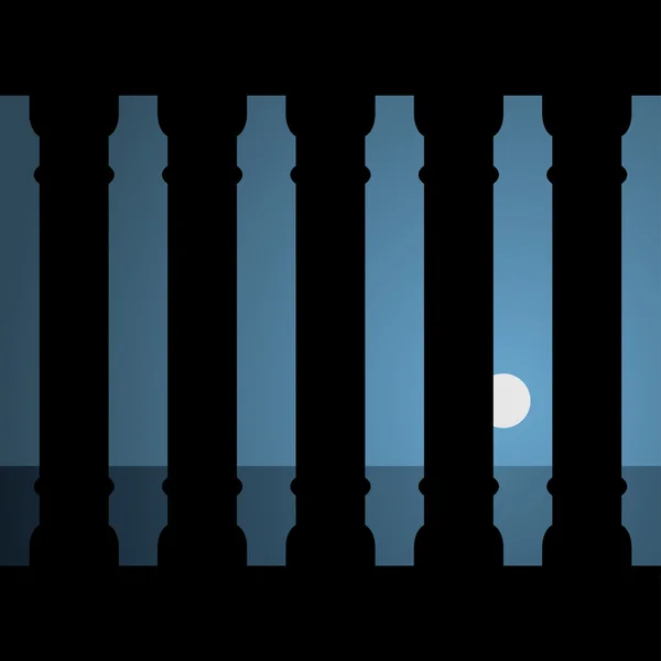 Luz de luna antigua — Archivo Imágenes Vectoriales
