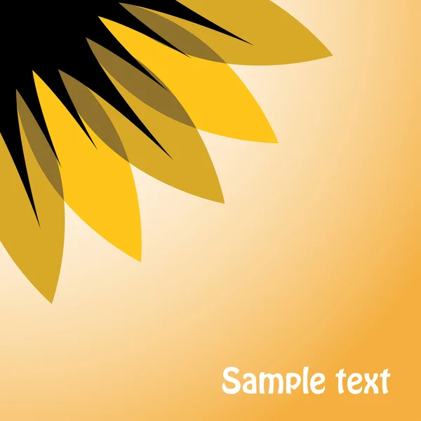 Abstrakte Sonnenblume am Himmel — Stockvektor