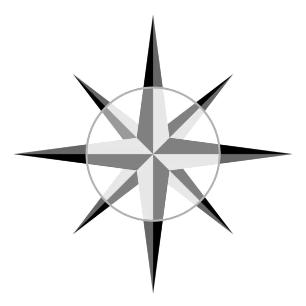 Сірий windrose — стоковий вектор