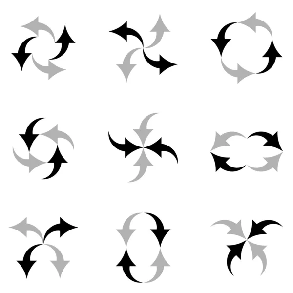 Flechas composición — Archivo Imágenes Vectoriales