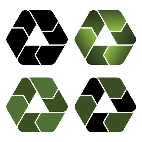 Reciclar iconos — Vector de stock