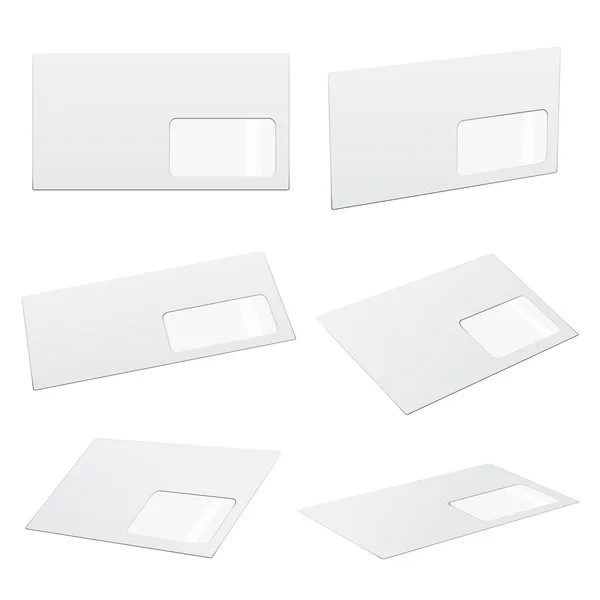 Enveloppes blanches — Image vectorielle
