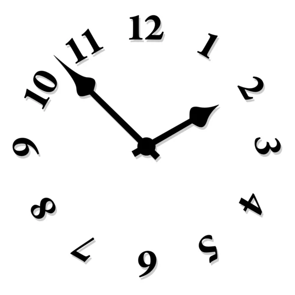 Horloge visage — Image vectorielle