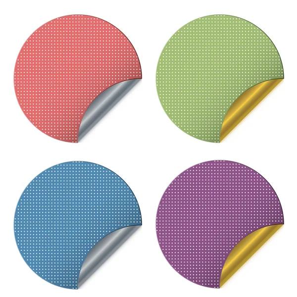 Dotted stickers — Stock Vector