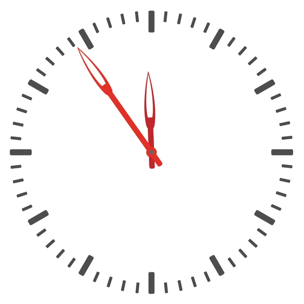 Zegar twarz - łatwa zmiana czasu — Wektor stockowy
