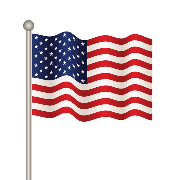 Estados Unidos bandera — Archivo Imágenes Vectoriales