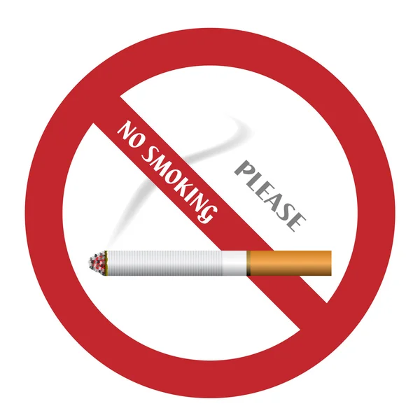 Zakaz palenia — Wektor stockowy