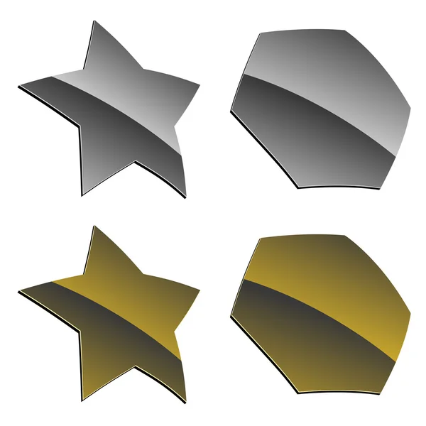 3d shiny elements — Stock Vector