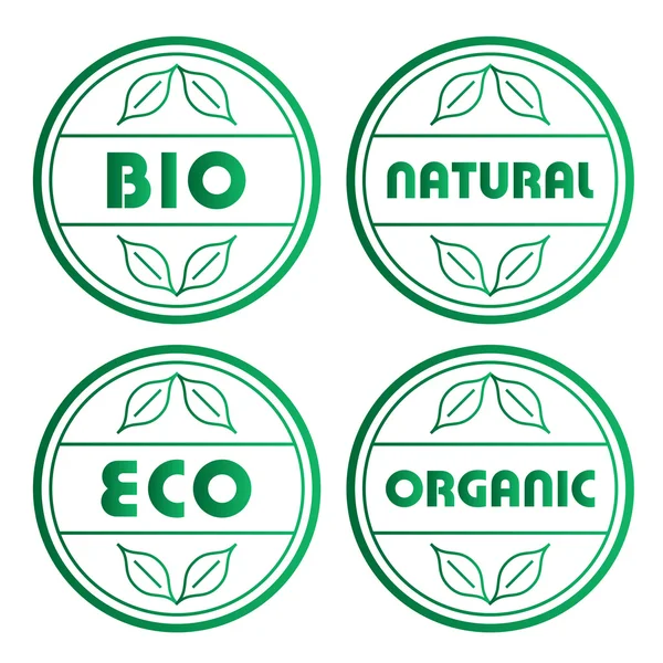 Selos ecológicos — Vetor de Stock