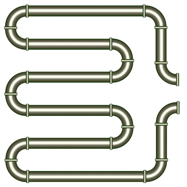 金属管 — 图库矢量图片