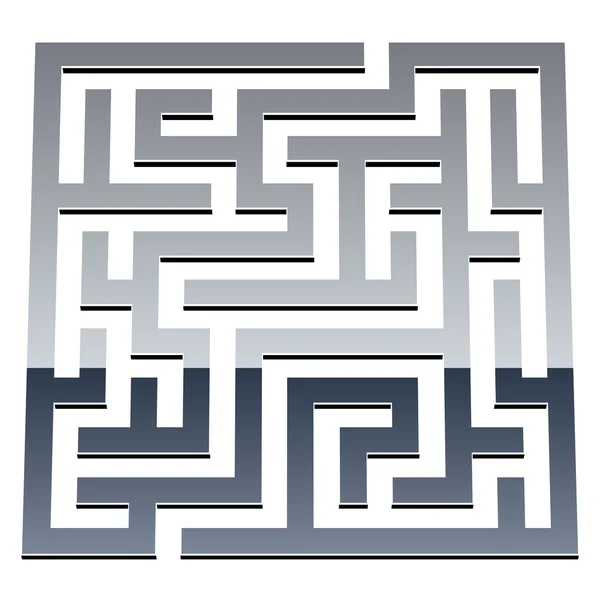 3d labirinto lucido — Vettoriale Stock