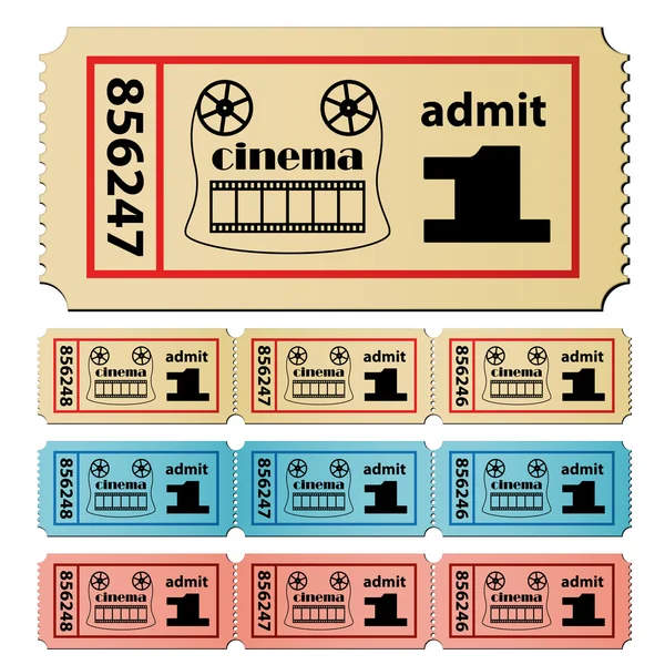 Cinema tickets — Stock Vector