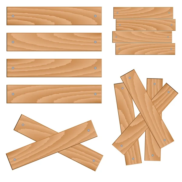 木製の要素 — ストックベクタ