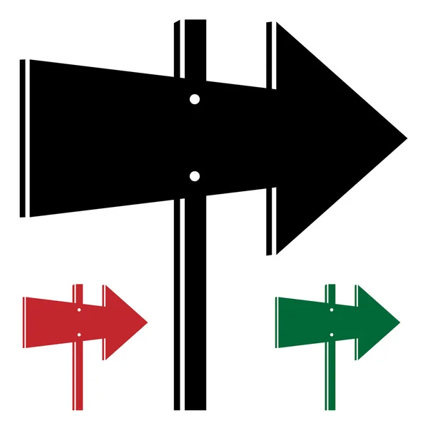 Flèches de direction 3d — Image vectorielle