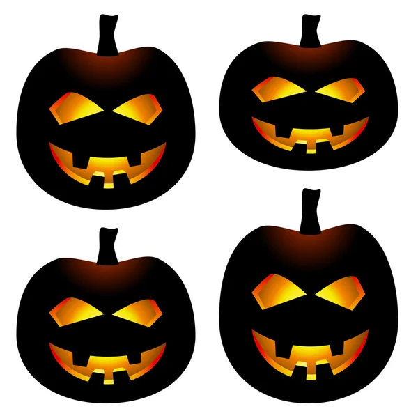 Calabazas de Halloween — Vector de stock