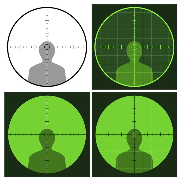 Gun crosshair sight — Stock Vector