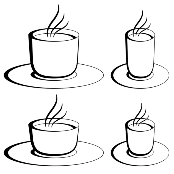 Verres à café — Image vectorielle