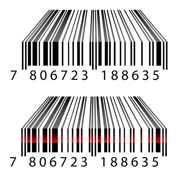Codes à barres 3d — Image vectorielle