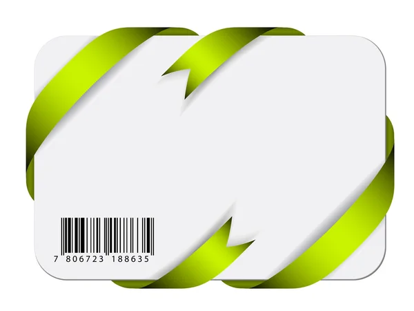 Festive card with barcode — Stockvector