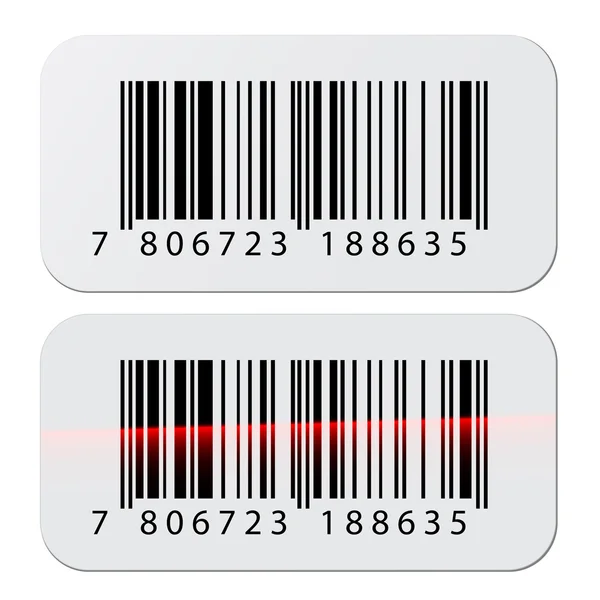 Barcode klistermärken — Stock vektor