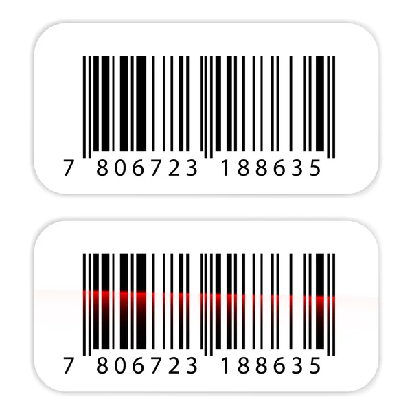 Barcode klistermärken — Stock vektor