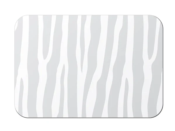 Cartão com padrão de zebra — Vetor de Stock