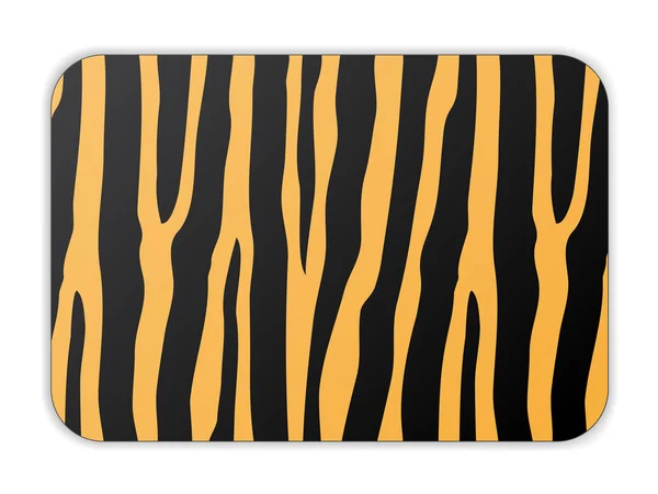 Card with tiger pattern — Stock Vector
