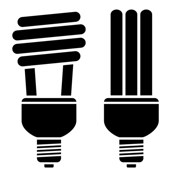 Bombillas fluorescentes compactas — Archivo Imágenes Vectoriales