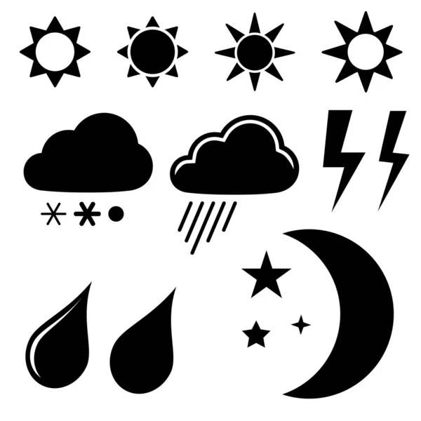 Vädersymboler — Stock vektor