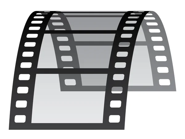 Tira de película 3d — Vector de stock