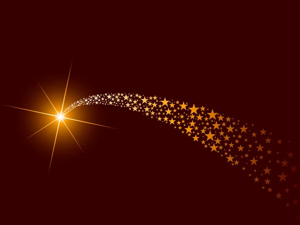 Comète flamboyante — Image vectorielle