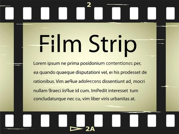 Poškrábaný filmový pás — Stockový vektor