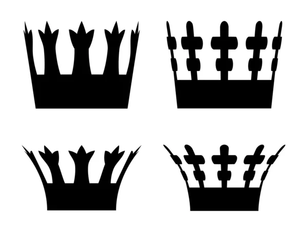 Símbolos de corona — Vector de stock