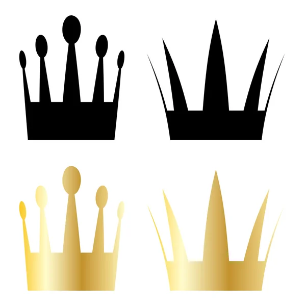 Símbolos de corona — Archivo Imágenes Vectoriales