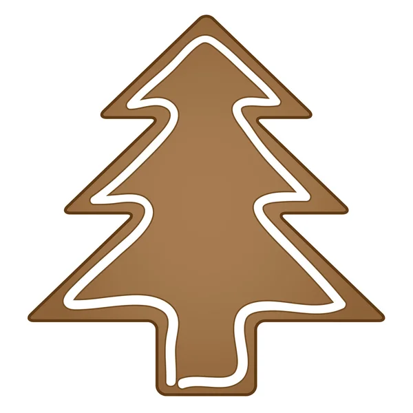 Gingerbread christmas tree — Stock Vector