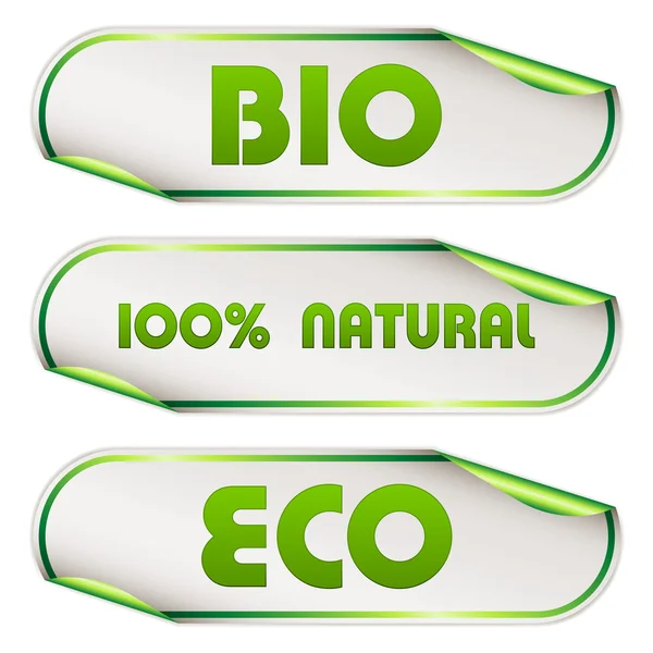stock vector Eco stickers