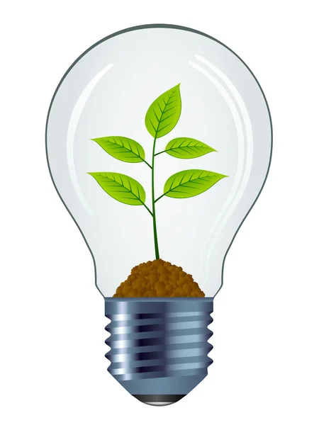 Ampoule écologique — Image vectorielle