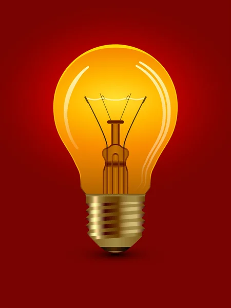 Shining bulb — Stock Vector